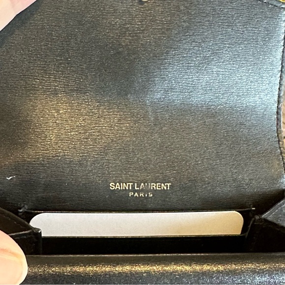 YSL Sulpice Card Half Wallet in Black (used in very good condition) - Picture 6 of 10